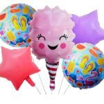 Cute Marshmallow Balloons Sprinkles Ice Cream Sweet Celebration Theme Foil Balloon