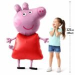 121cm Self-Standing Peppa Pig Balloon – Large Cartoon Foil Party Decoration - Image 3