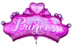 Set of 5 Princess crown foil balloons - Image 3