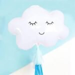 Cute Smiling White Cloud Foil Balloon (48 x 45 cm) - Image 5