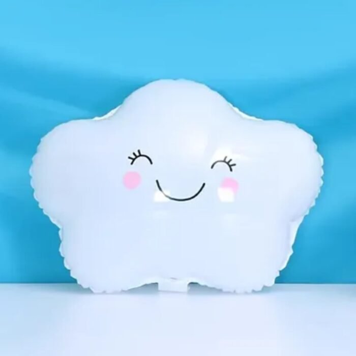 Cute Smiling White Cloud Foil Balloon (48 x 45 cm) - Image 6