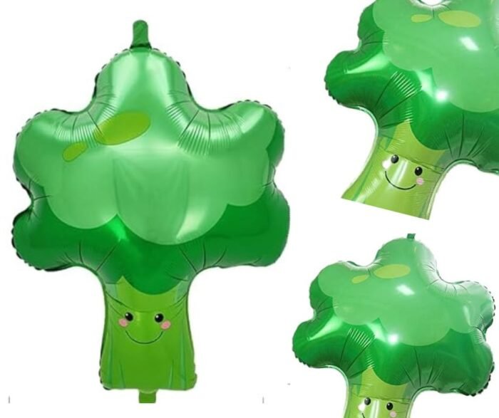 1pc 54*76cm Green Smiling Broccoli Foil balloon - Image 5
