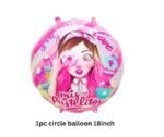 Set of 5 Girl with Donuts Foil Balloon - Image 4