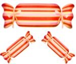 1pc 45 * 105cm Sweet Red-Pink Candy Foil Balloon