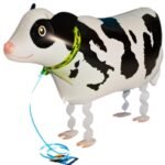 Walking Pet Animal Foil Balloon – Cute Cow Walking Balloon - Image 2