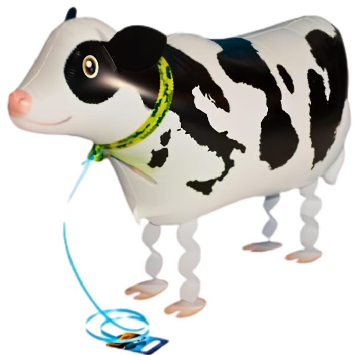 Walking Pet Animal Foil Balloon – Cute Cow Walking Balloon - Image 2