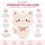 Cute Cat Foil Balloon 56 cm - Image 2