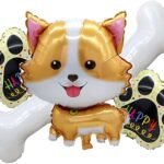 5PCS Husky Aluminum Film Balloons