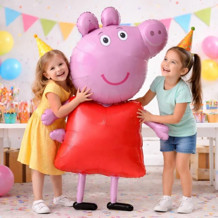 121cm Self-Standing Peppa Pig Balloon – Large Cartoon Foil Party Decoration - Image 2