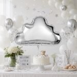 Silver Cloud Foil Balloon 20 x 20 Inch (51 cm), - Image 2