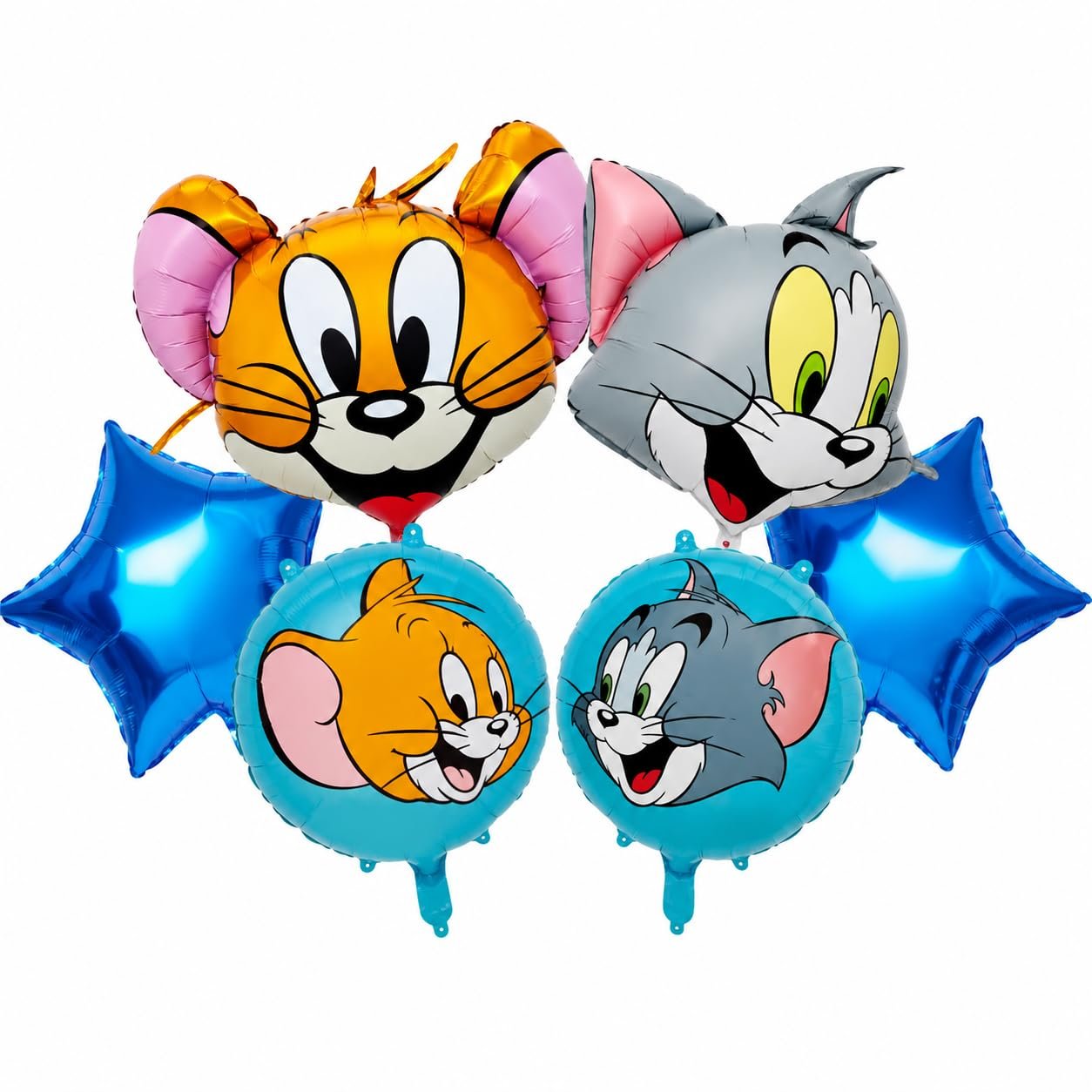 614zbvzCFJL._SL1254_ 6-Piece Cartoon Cat & Mouse Foil Balloon Set for Kids' Birthday Parties - Image 1