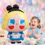 Cartoon Girl Foil Balloon | Large 70 cm - Image 2