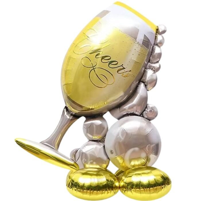 Life-size Cheers Bubbly Wine Glass Balloon - Image 2