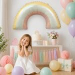 Pastel Rainbow Foil Balloon - Image 4