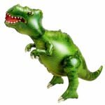 Dinosaur Rex Foil Balloon Large Green Dino Party Decoration 32.7 Inch