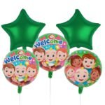 Kids Cartoon Theme Foil Balloon Set of 5 Pcs