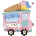 Set of 5 Ice Cream Truck Foil Balloons - Image 3