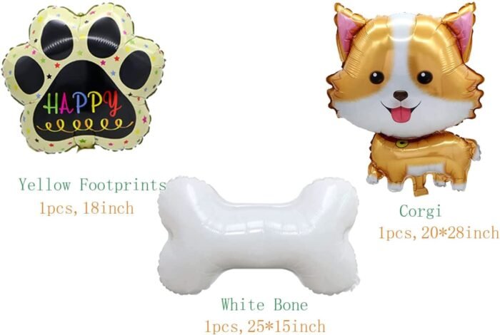 5PCS Husky Aluminum Film Balloons - Image 2