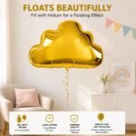 Gold Cloud Foil Balloon 28 x 20 Inch (72 x 51 cm), - Image 3