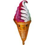 Sprinkles Smiling Ice Cream Sweet Celebration Theme Foil Balloon