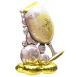 Life-size Cheers Bubbly Wine Glass Balloon