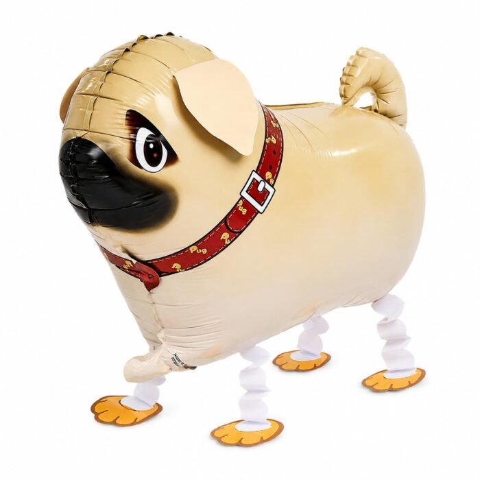 Walking Pug Dog Foil Balloon - Image 2