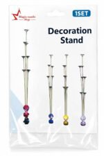 Reusable Balloon Stand Kit with 7 Holders, 70cm - Random Color Base - Image 5