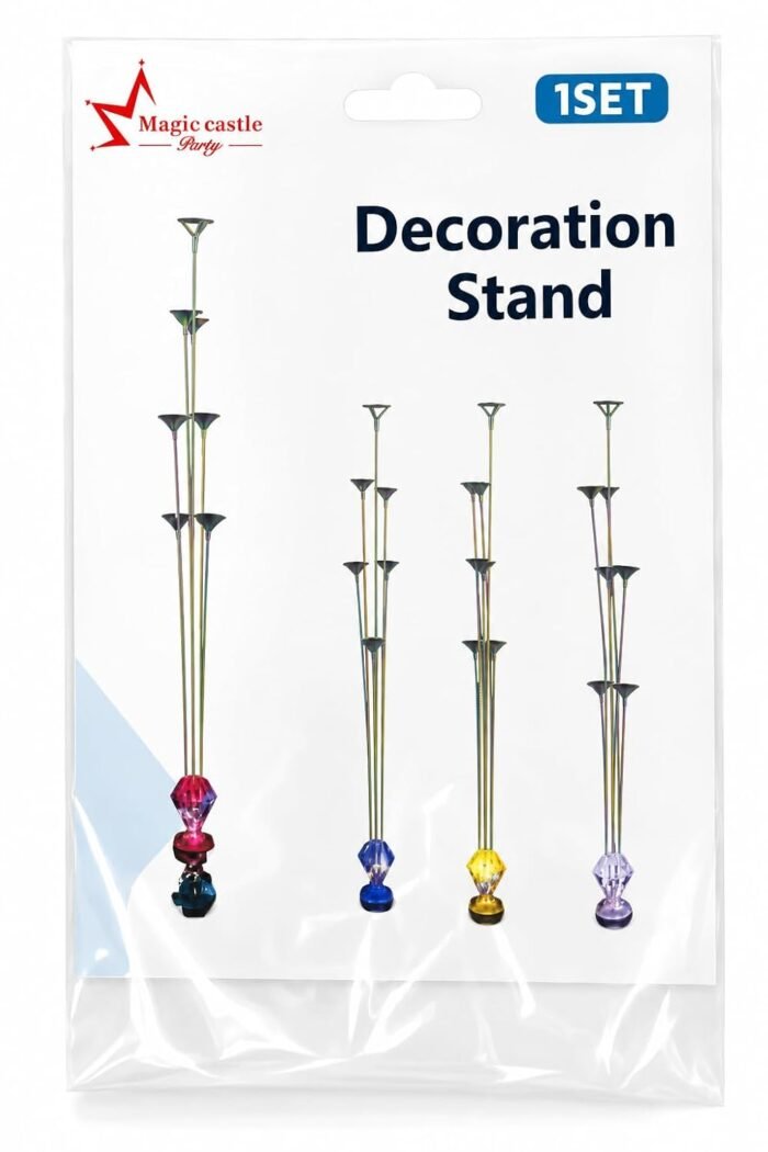 Reusable Balloon Stand Kit with 7 Holders, 70cm - Random Color Base - Image 5