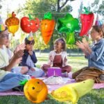 1pc 54*76cm Green Smiling Broccoli Foil balloon - Image 3