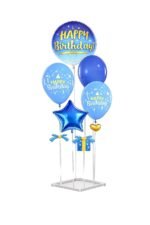 Adjustable Blue Balloon Stand Kit for Birthday Decoration