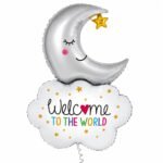 Welcome Baby Moon Foil Balloon