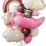 Teddy Pilot Airplane Birthday Baby Shower Balloon
