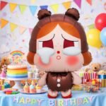 Cute Crybaby Cartoon Doll Foil Balloon - Image 2
