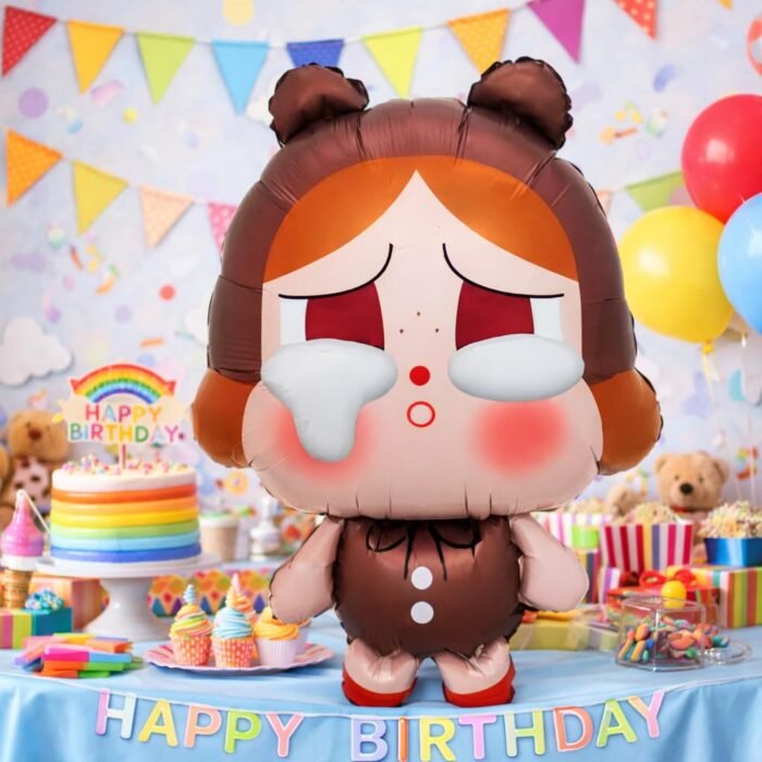 Cute Crybaby Cartoon Doll Foil Balloon - Image 2