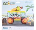 1pc 24.8 * 19.7 * 15.7inch Self standing Ice cream truck foil balloon - Image 4