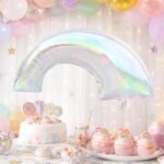 24 Inch Rainbow Shape Foil Balloon 4D Holographic - Image 2