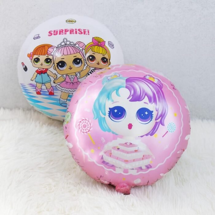 Set of 2 Cute Doll Theme Foil Balloons - Image 4