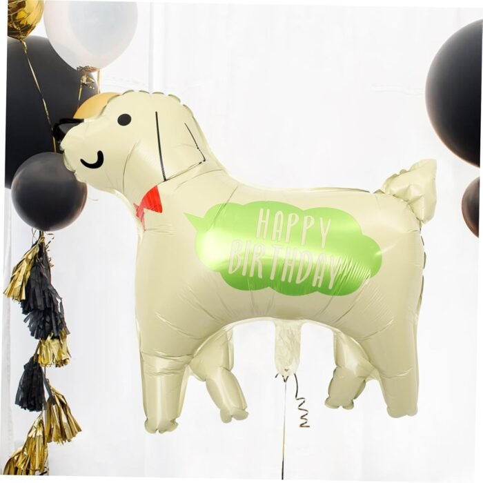 2 Pcs Self Standing Dog Happy Birthday Foil Balloons - Image 3