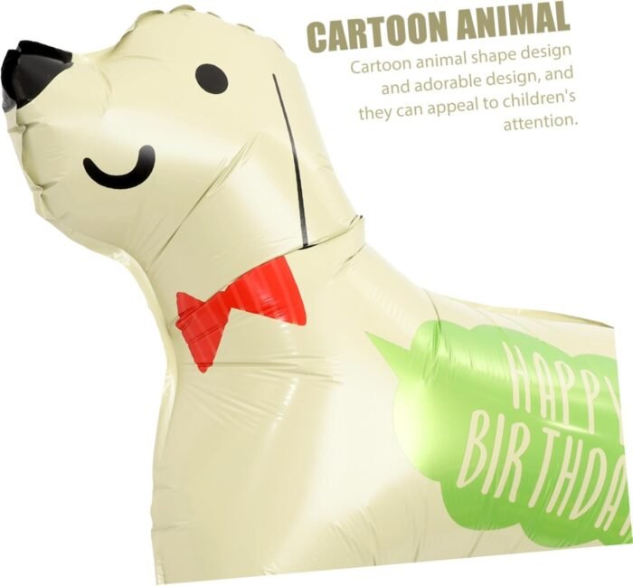 2 Pcs Self Standing Dog Happy Birthday Foil Balloons - Image 4