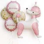 Set of 5 Cute Dog Foil Balloons