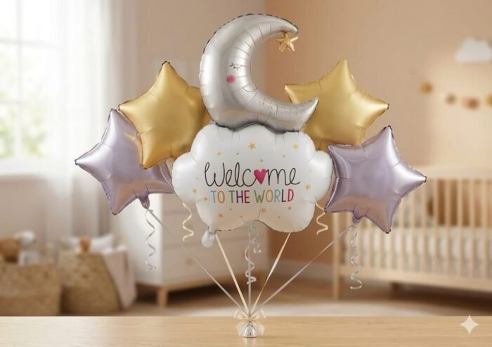 Welcome to the World Foil Balloon Set - Image 2