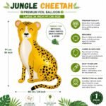 Cheetah Premium Foil Balloon 36 Inch - Image 2
