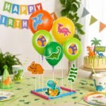 Dinosaur Balloon Stand Kit for Kids Birthday Party Decorations – 15 PCS Set - Image 2