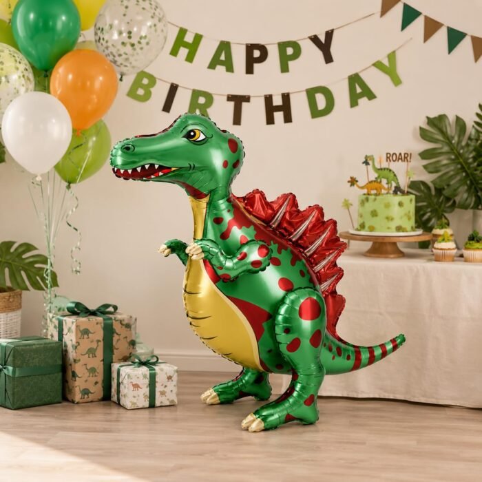 3D Standing T-Rex Dinosaur Foil Balloon (72cm x 69cm) - Image 2