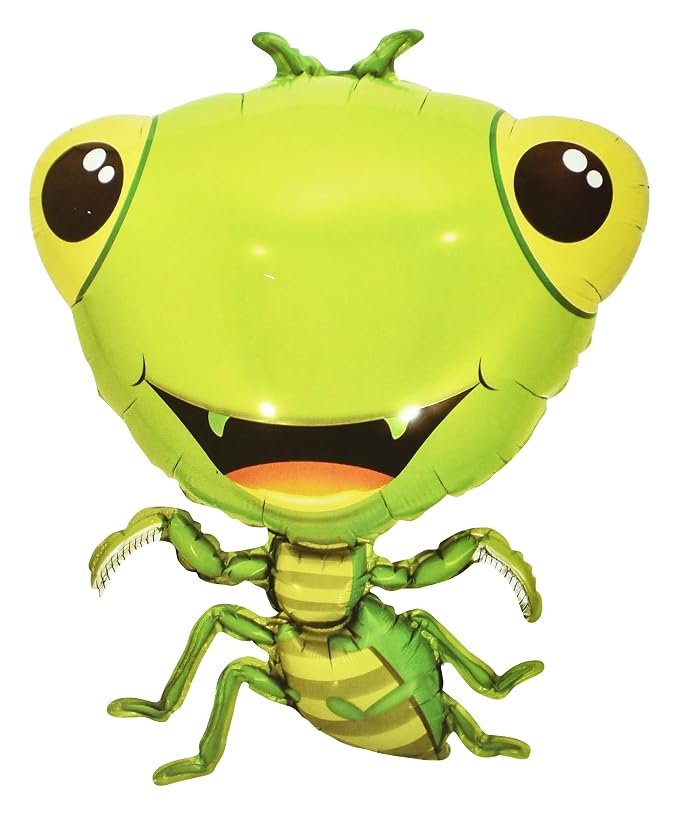 71Dx4M6ms+L._SX679_ Grasshopper Balloon Mantis Foil Mylar Balloons - Image 1
