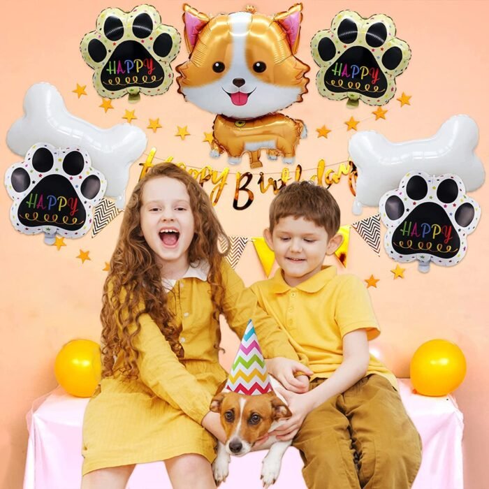 5PCS Husky Aluminum Film Balloons - Image 3