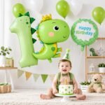 Dinosaur 1st Birthday Balloon Set - Image 2