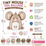 Tiny Mouse Foil Balloon 66 cm - Image 3