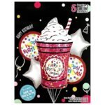 Ice Cream Foil Balloons set of 5
