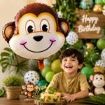 18 Inch Monkey Face Foil Balloon - Image 2